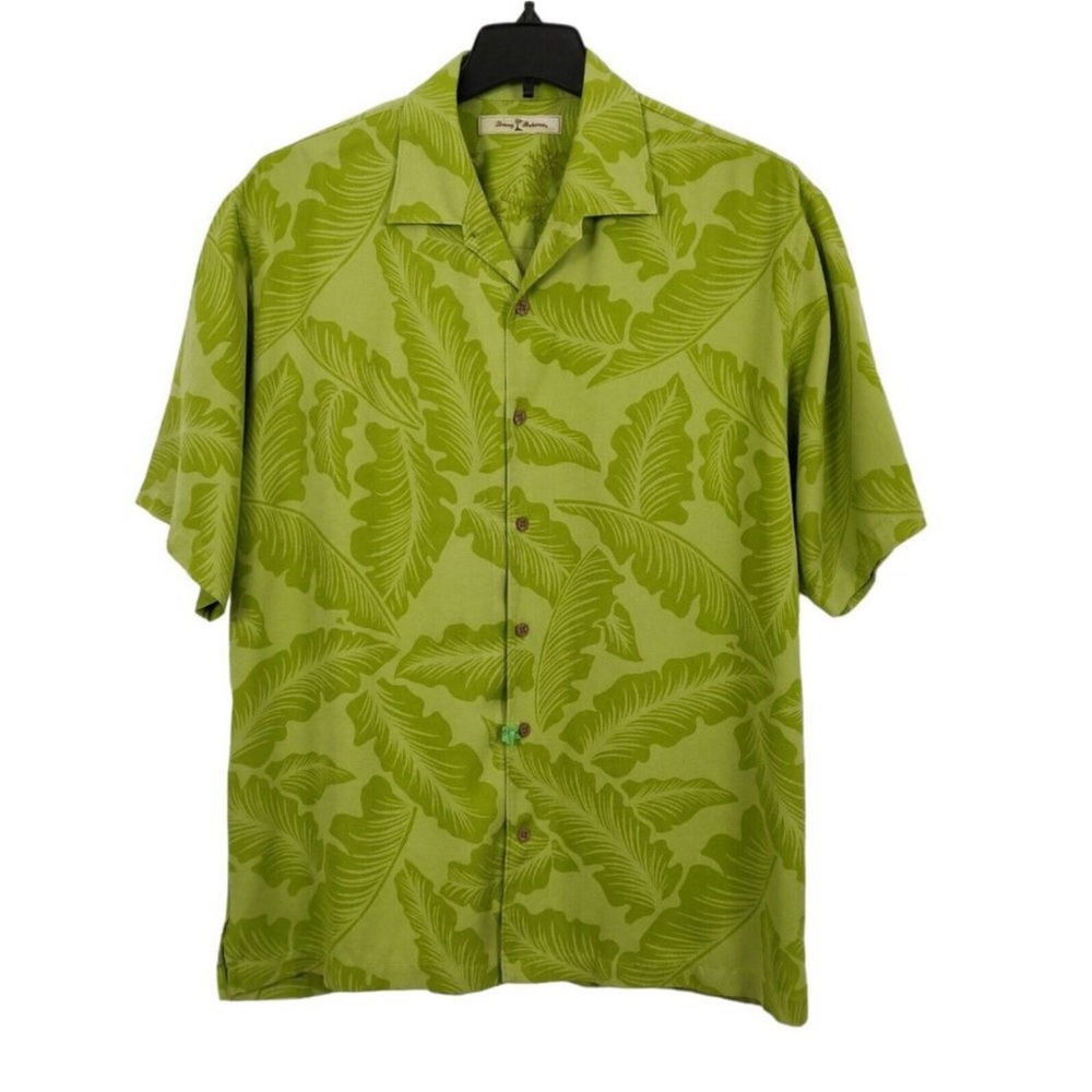 TOMMY BAHAMA Silk Hawaiian Shirt Size Large